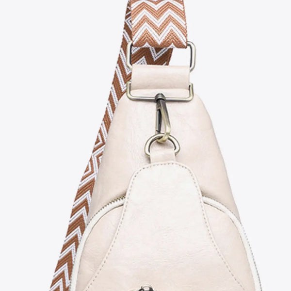 Adored Take A Trip PU Leather Sling Bag  WALKSHIC