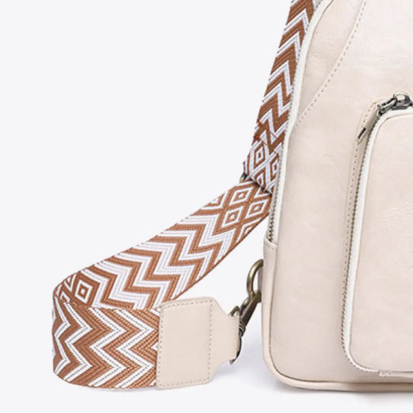 Adored Take A Trip PU Leather Sling Bag  WALKSHIC